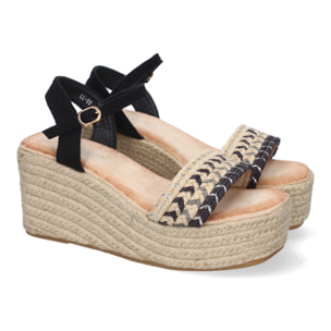 Sandalia de Cuña de Yute para Mujer, Comodas y Elegantes, Diseño Moderno