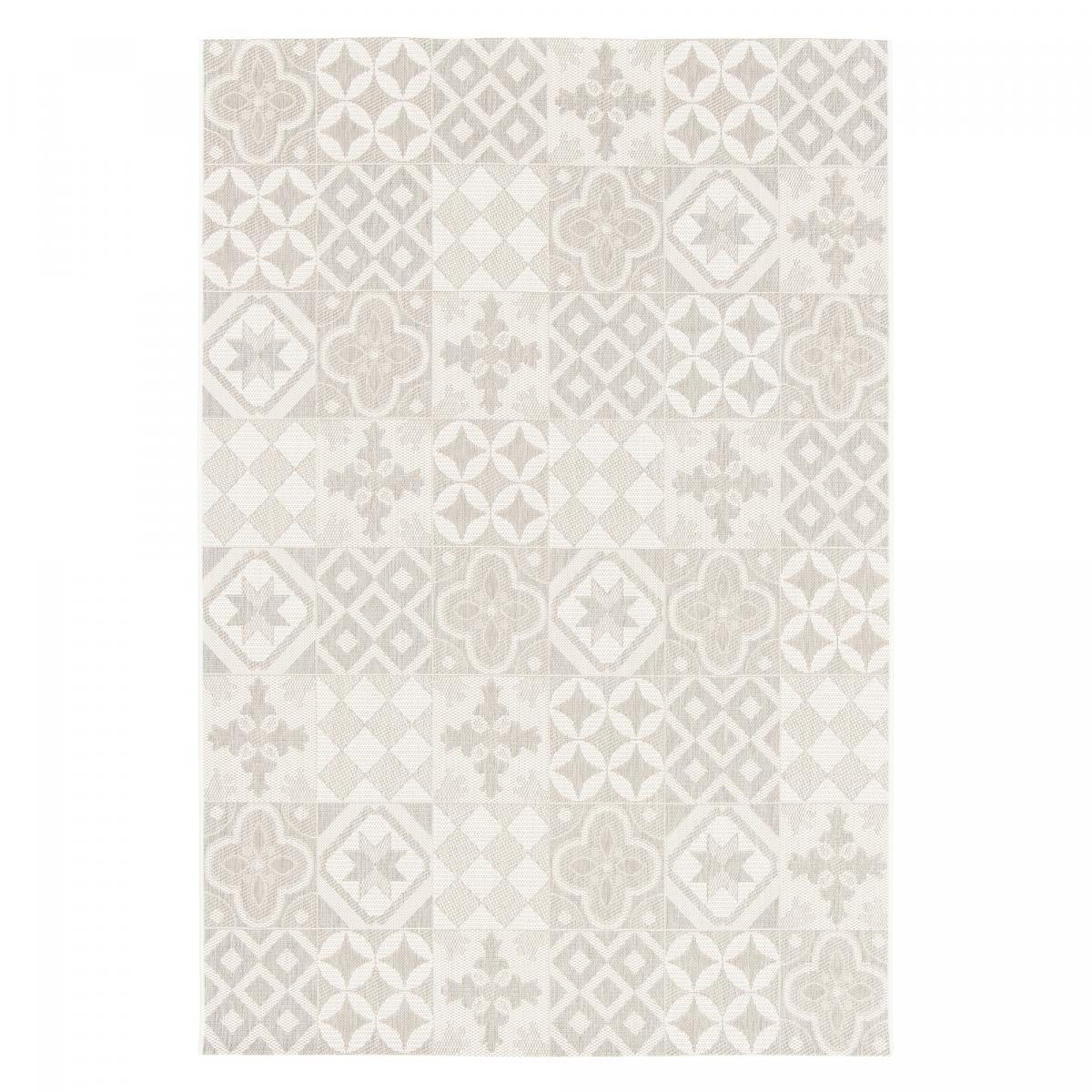 Tapis extérieur tissé kilim rectangle FUDI