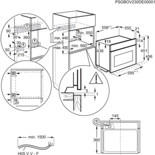 Micro ondes grill ELECTROLUX EVM6E46X