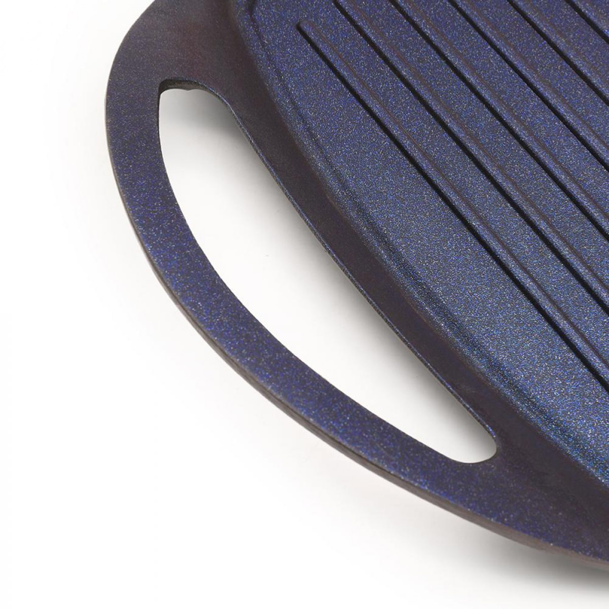 Plancha grill noir 47cm - "diamant bleu"