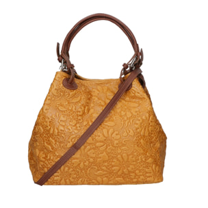 Borsa a mano da donna - Modello Elenia - Vera pelle - 33.0 x 29.0 x 16.0 cm
