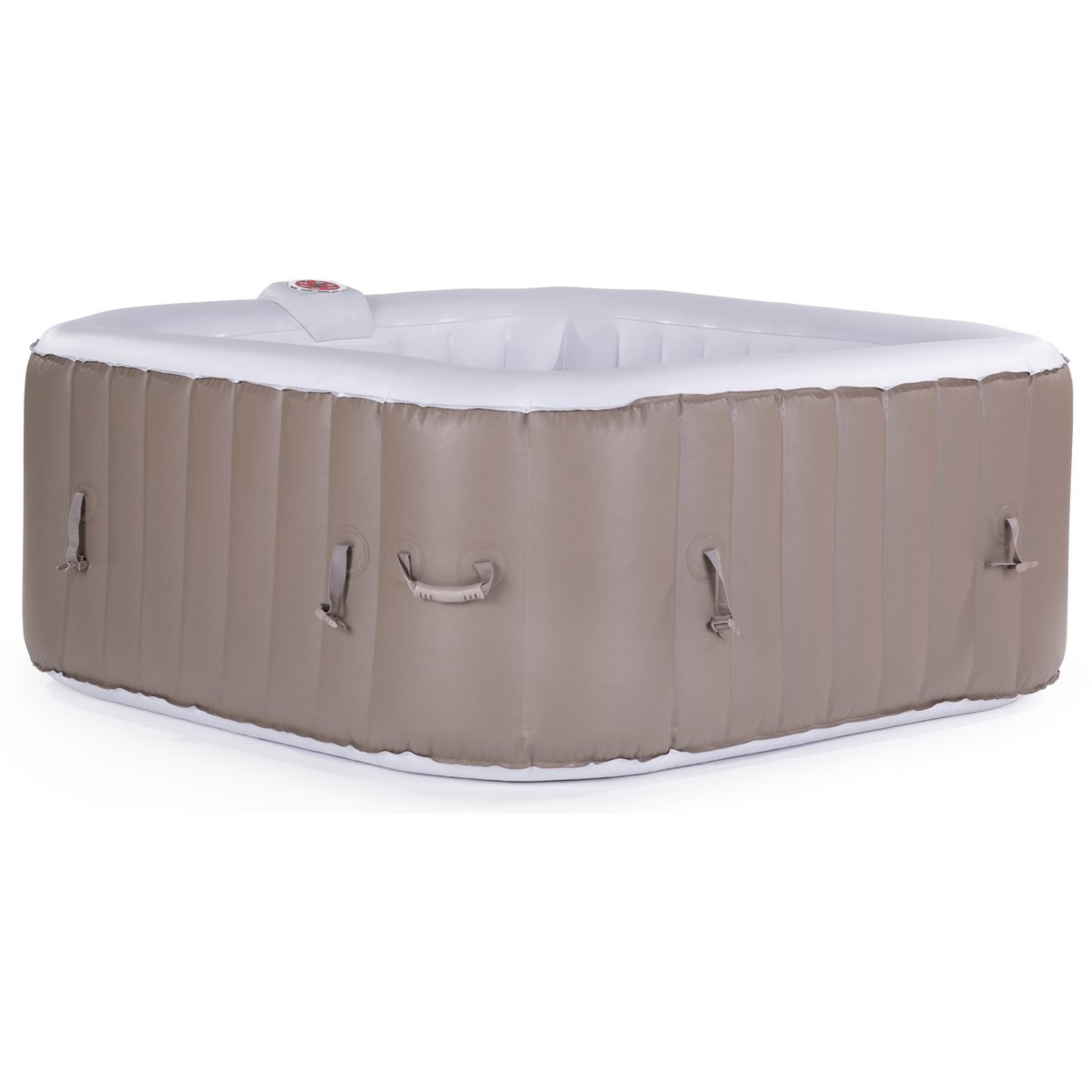 SPA GONFLABLE MONAC EN PVC - 6 PLACES - TAUPE/CREME