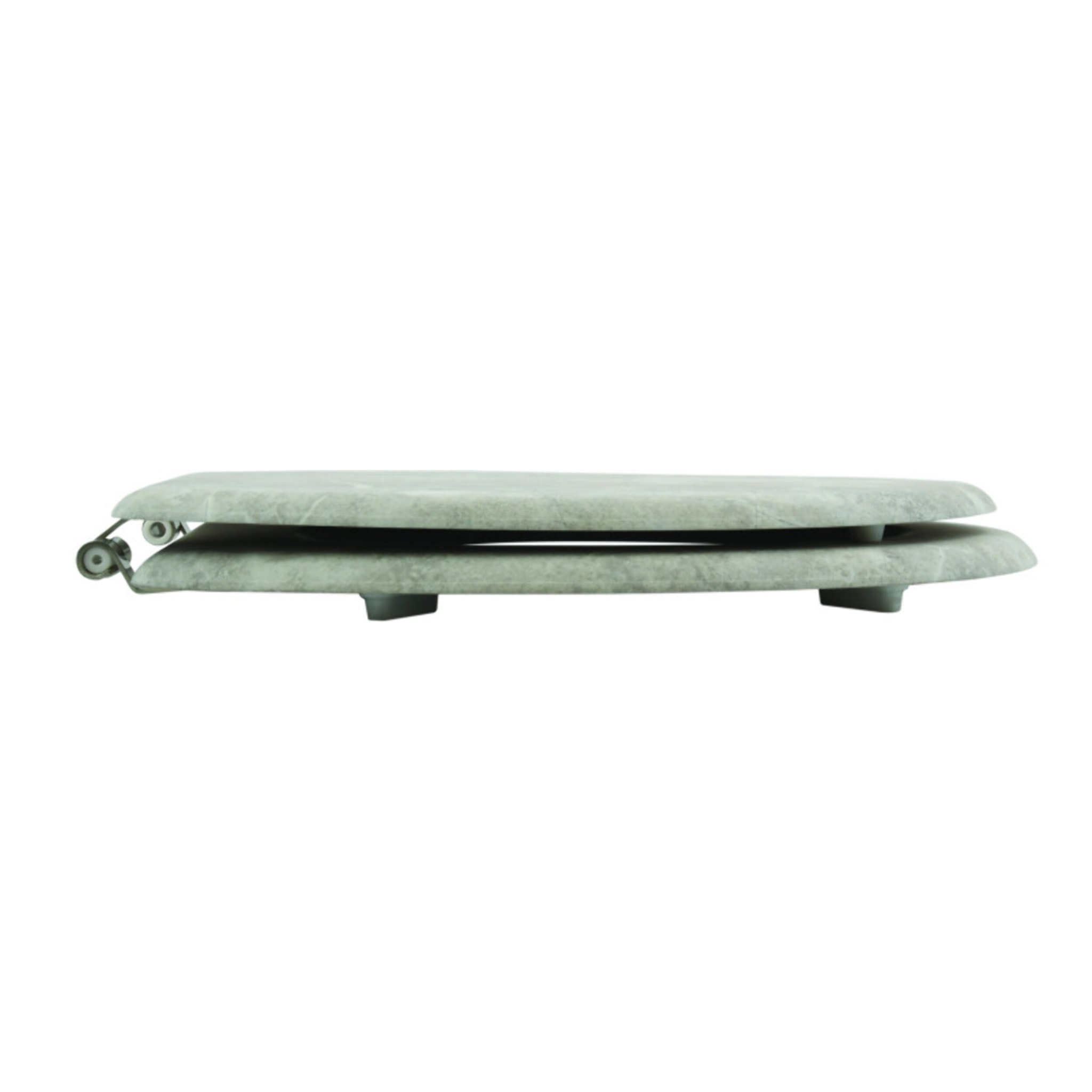 Abattant wc MDF Gris - Charnières Inox MSV