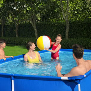 Bestway Piscine hors sol - Rectangulaire - Steel Pro - Bleu clair - 400 x 211 x 81 cm