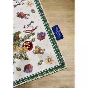 Tapis salon ou chambre enfant,  motif fêtes de SANTA, kilim original, entretien facile