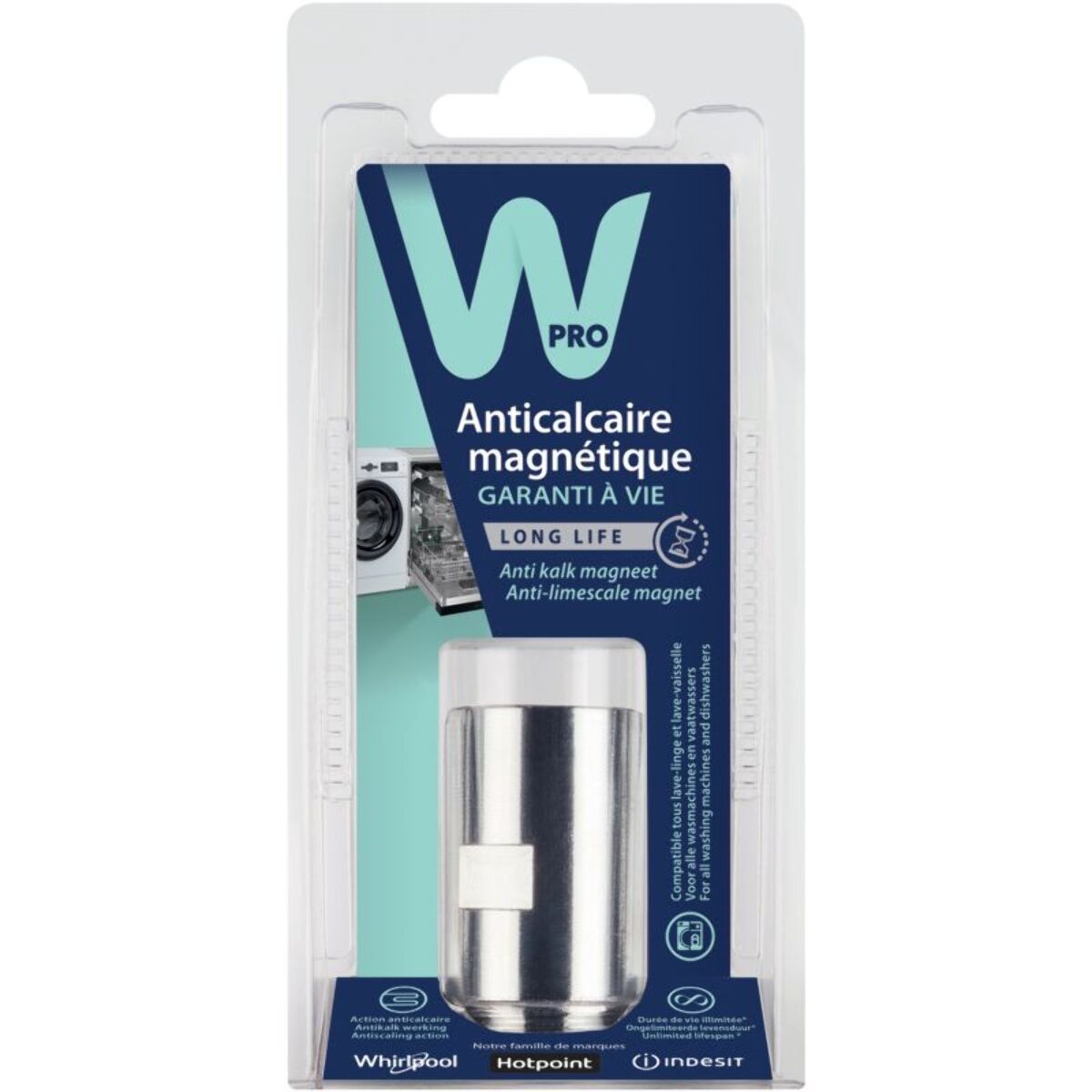 Anti-calcaire WPRO MWC014 pour lave linge et lave vaisselle