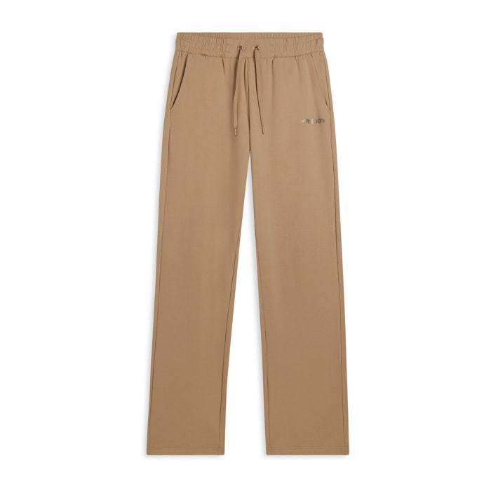 Pantaloni regular con gamba dritta e coulisse