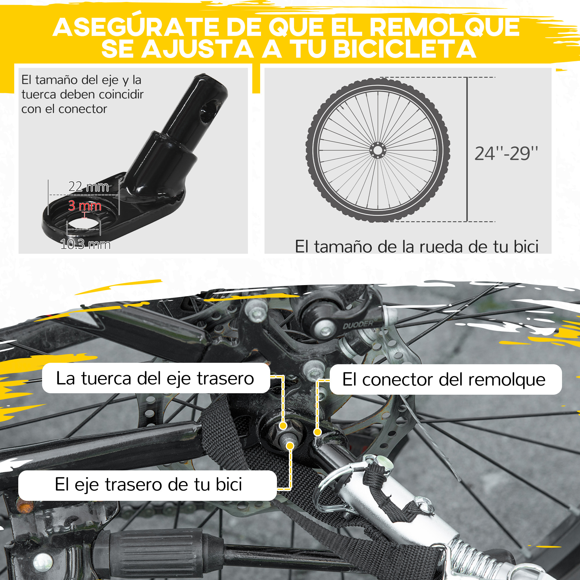 Remolque de Bicicleta para Niños +18 Meses Cochecito para Transporte de 2 Plazas con Cinturón de Seguridad Espacio de Almacenamiento y Sistema de Amortiguador 140x88x90 cm Rojo