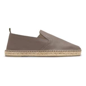 Alpargata Justin plana slip-on en napa con elásticos laterales