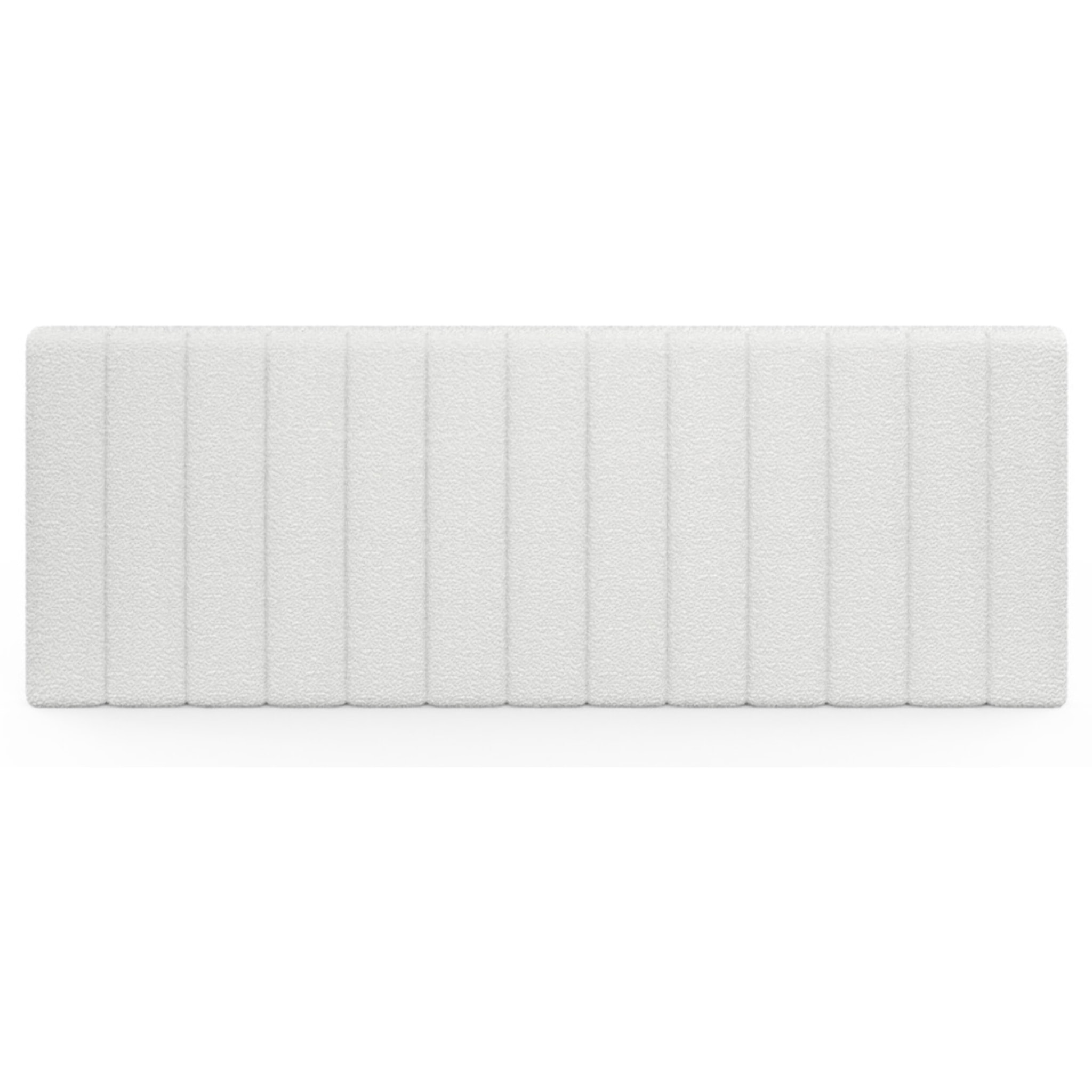 Tête de lit murale Céline en bouclette blanche 160cm