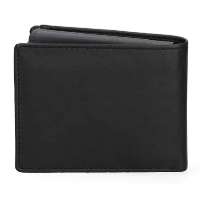 Portafoglio uomo vera pelle - Modello False - Casual - 12.0 x 9.5 x 2.0 cm