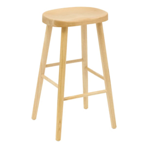 Tabouret de bar Senka ovale H.71cm beige