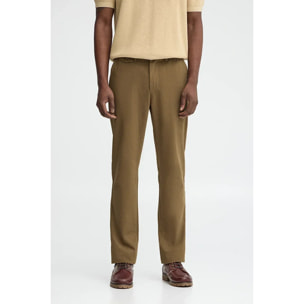 Pantalón chino camel de corte regular con logo Polo Club