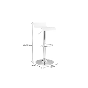 Tabouret de bar design en bois coloris noyer SURF V2