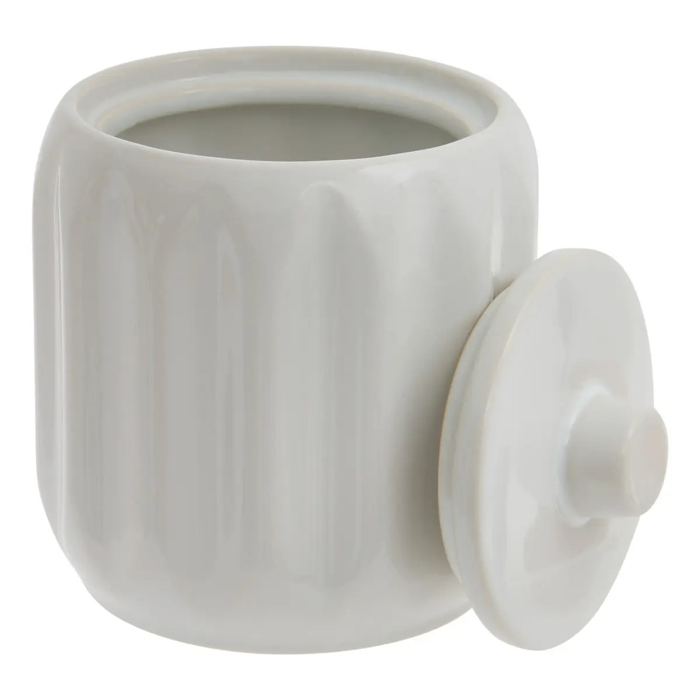 Pot à coton Colorama en céramique D.12,5cm blanc