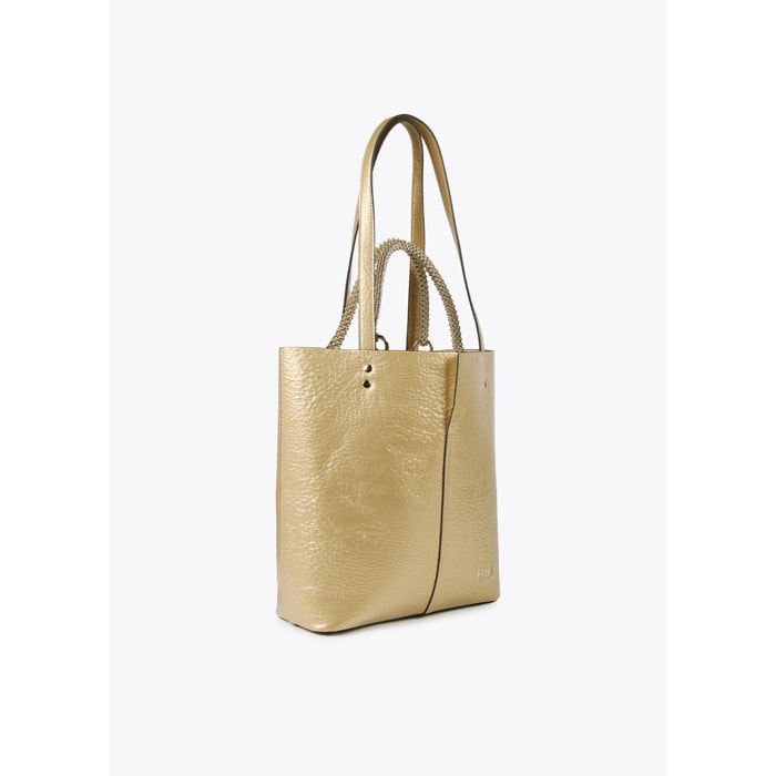 Borsa shopper metallizzata