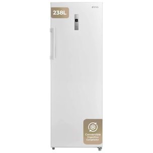 Congelador Vertical EVVO ICE 238L - Clase Energética E, Super Congelación y Bajo Consumo