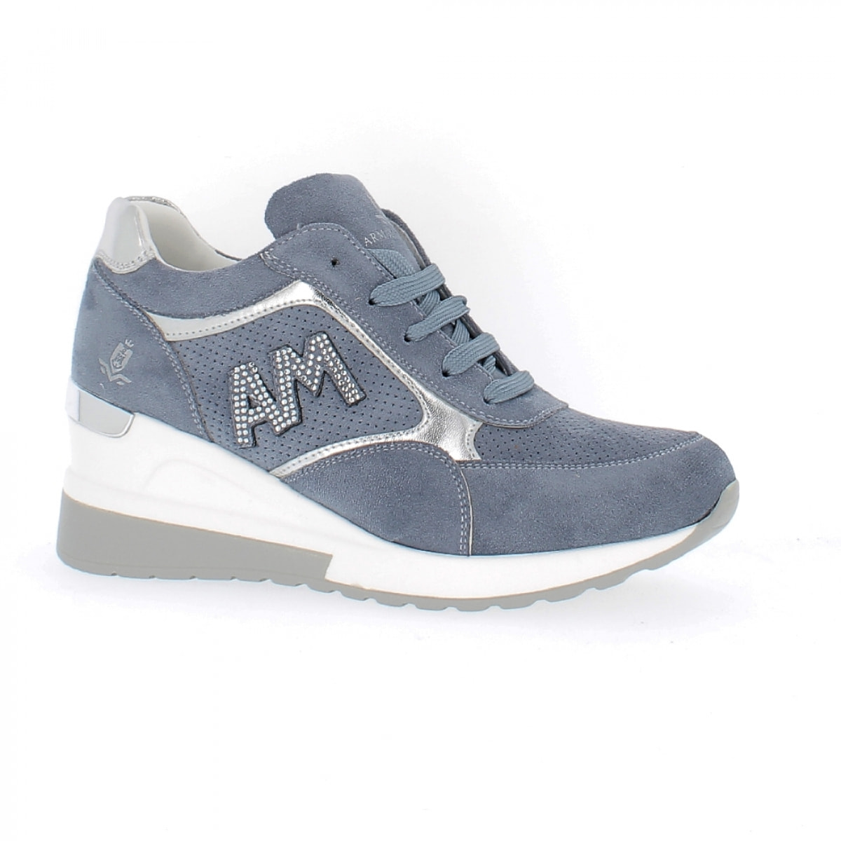 Armata di Mare Scarpe Donna Sneakers Casual con la Zeppa AMD P22H071 Blue