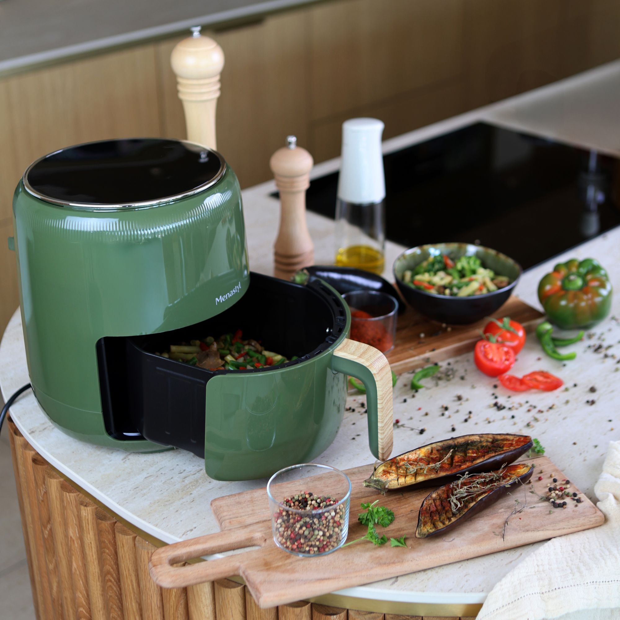 Friteuse sans huile 4,5L verte COLORAMA