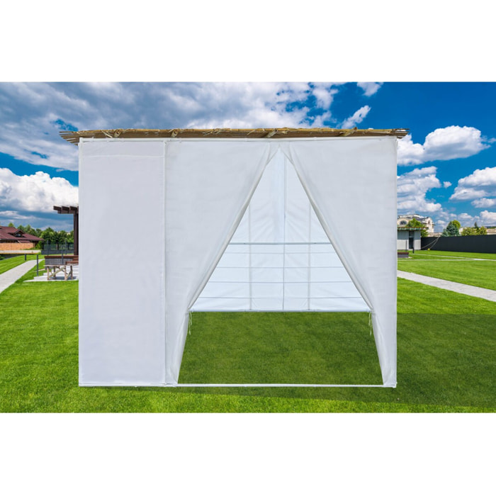 Souccah en Kit NINA ajustable 3 x 3 -3 Rouleaux de bambou et  tasseaux de bambou