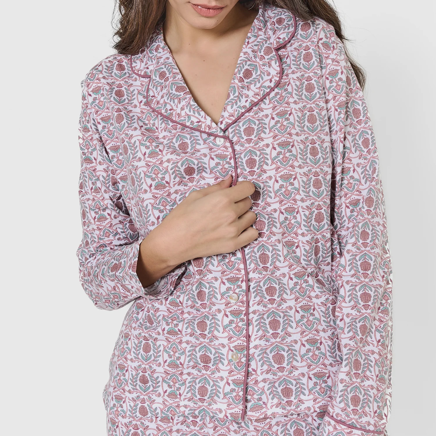 Pigiama in cotone rosa mia