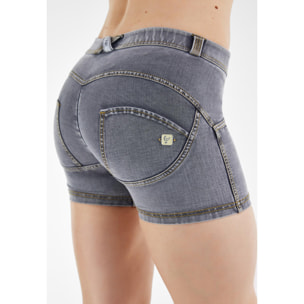 Shorts push up WR.UP® sostenibili in jersey effetto denim