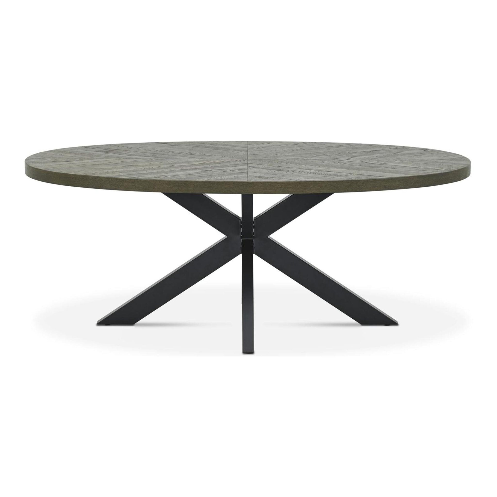 Table ovale marqueterie de chêne 200 cm ARLINGTON