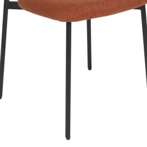 Lot de 2 Chaises  "Jaisa" ambre