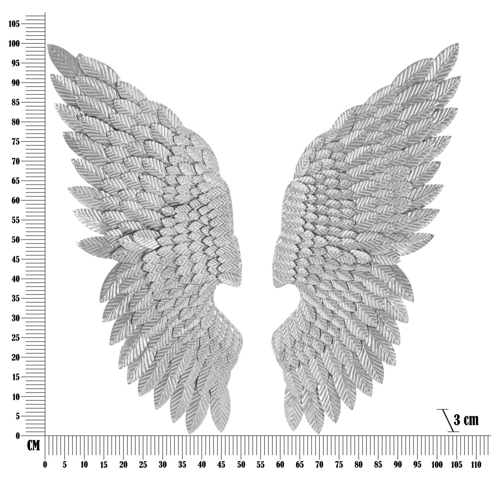 PANNELLO ALI BEAUTY COPPIA SILVER CM 37,5X3X100