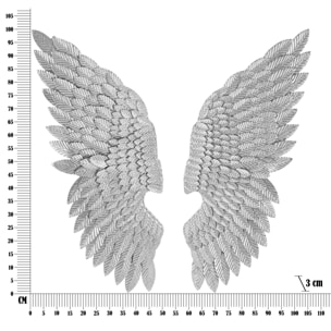 PANNELLO ALI BEAUTY COPPIA SILVER CM 37,5X3X100