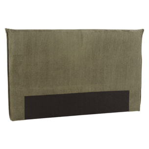 ARTHUR - Tête de lit rembourrée pour lits 140/160cm velours côtelé vert