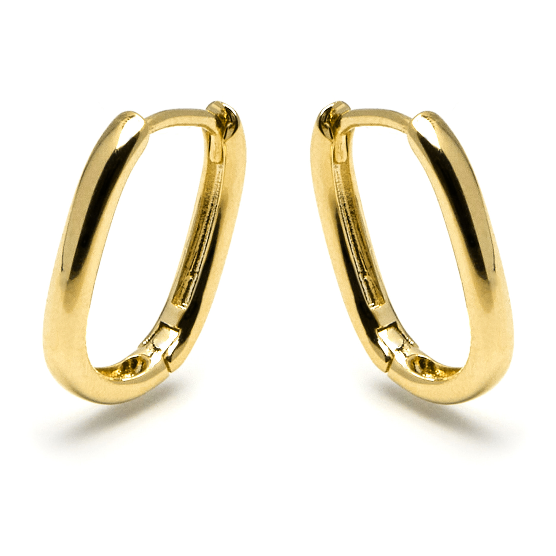 Pendientes de 14mm de diámetro acabado oro amarillo de 18K