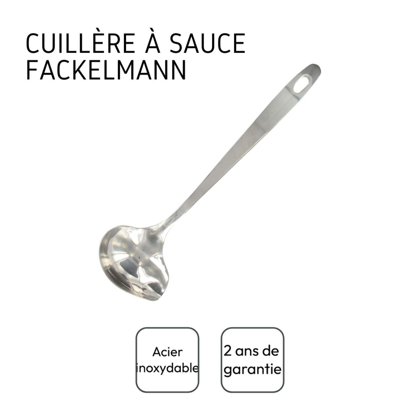 Ensemble de 2 Louches ovales en inox Fackelmann Oxford