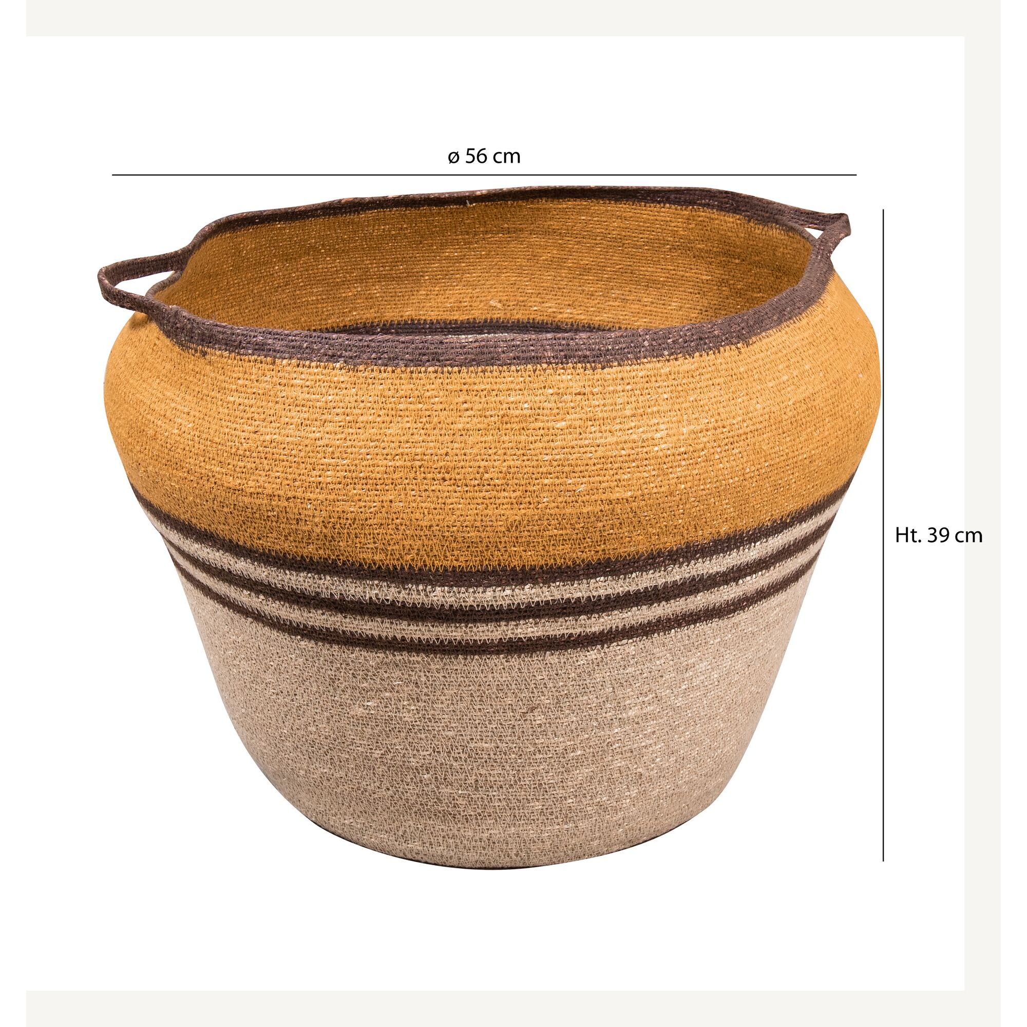 Panier en jonc de mer h39cm CHOBIE
