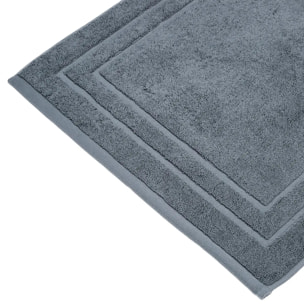 Tapis de bain - coton - gris foncé - 50x70 cm