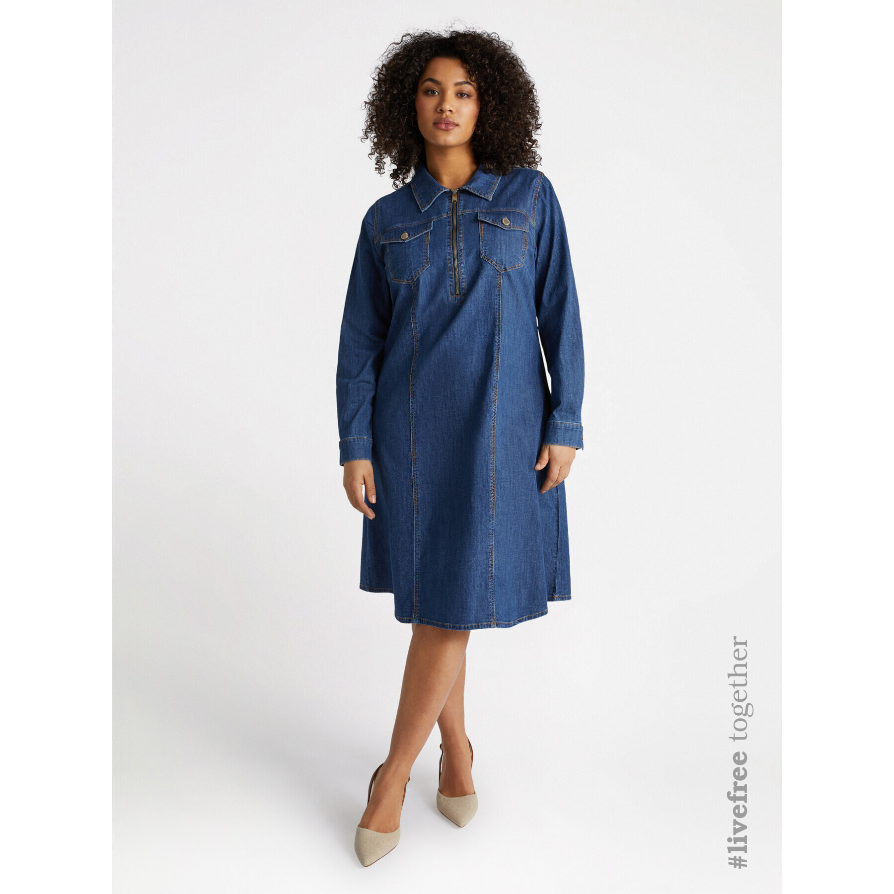 Fiorella Rubino - Vestido de denim - Azul