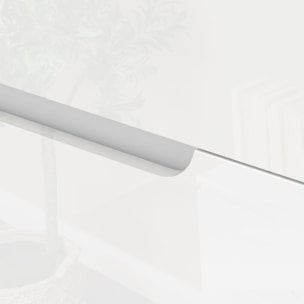 Cómoda con 6 Cajones Cómoda de Dormitorio Moderno con Anti-vuelco Cajonera para Salón Pasillo 120x40x75 cm Blanco