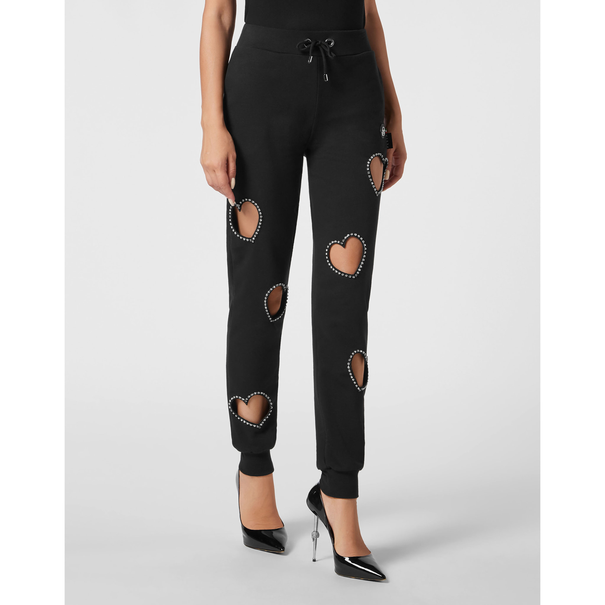 PHILIPP PLEIN Pantalones de chándal HEART