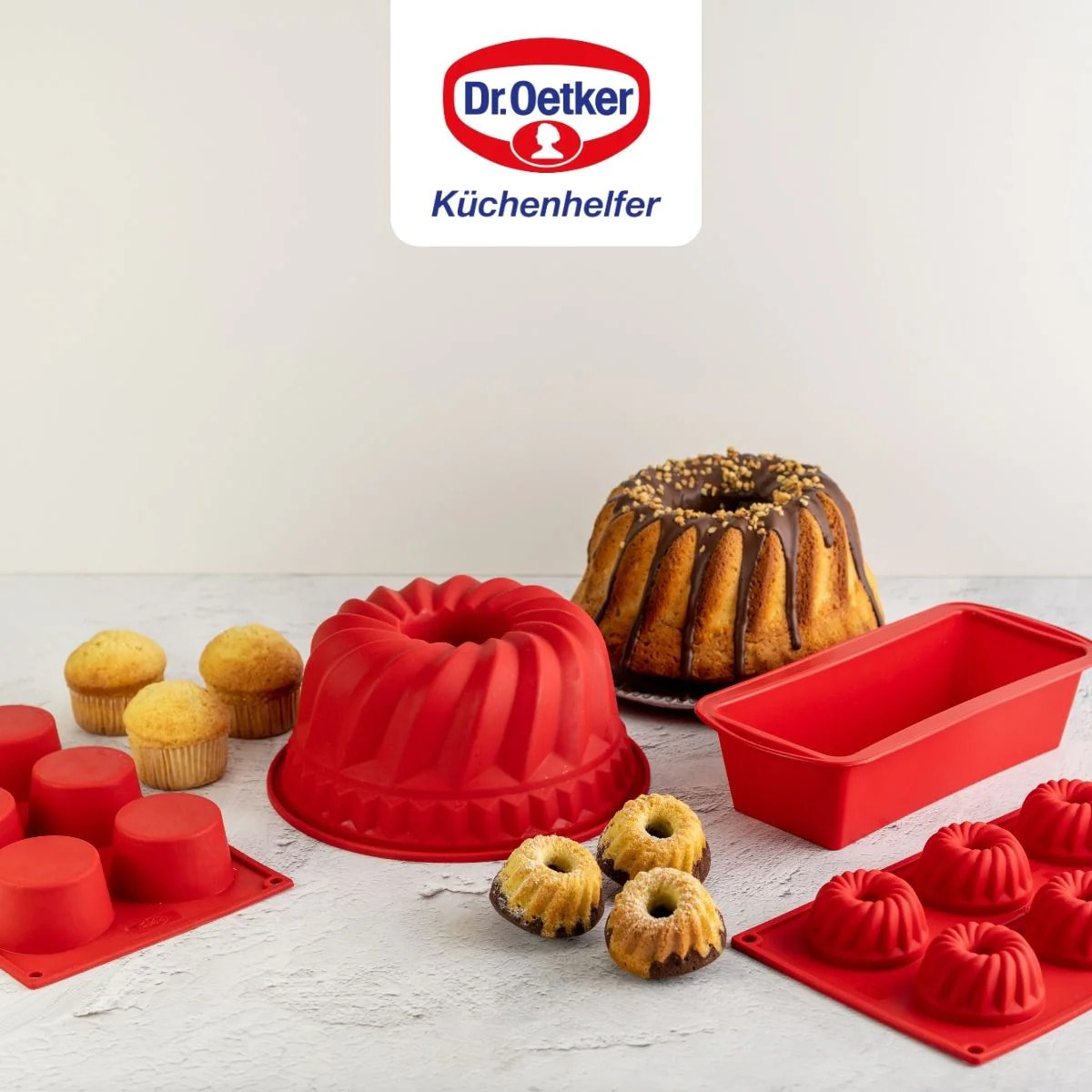 Moule à Kougelhopf 21,5 cm Dr. Oetker Flexxibel Love