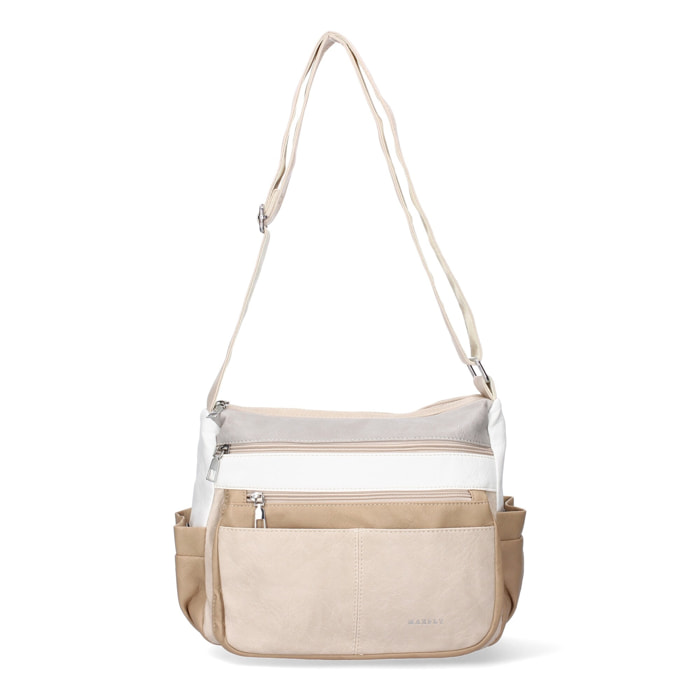 Bandolera de Mujer diseño moderno cuenta con dos compartimentos principales