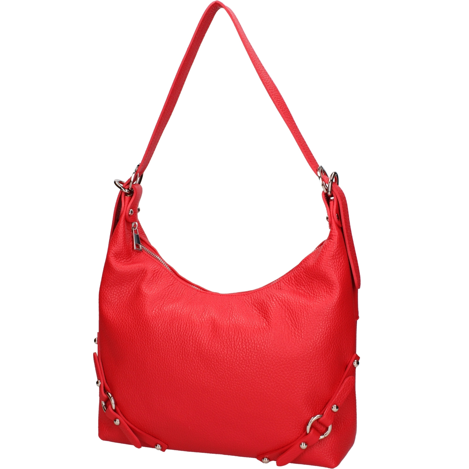 Borsa a spalla da donna In Vera pelle Made in Italy 30x30x9 cm