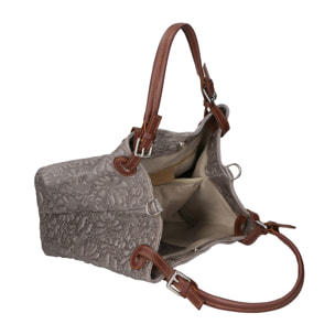 Borsa a mano da donna - Modello Elenia - Vera pelle - 33.0 x 29.0 x 16.0 cm