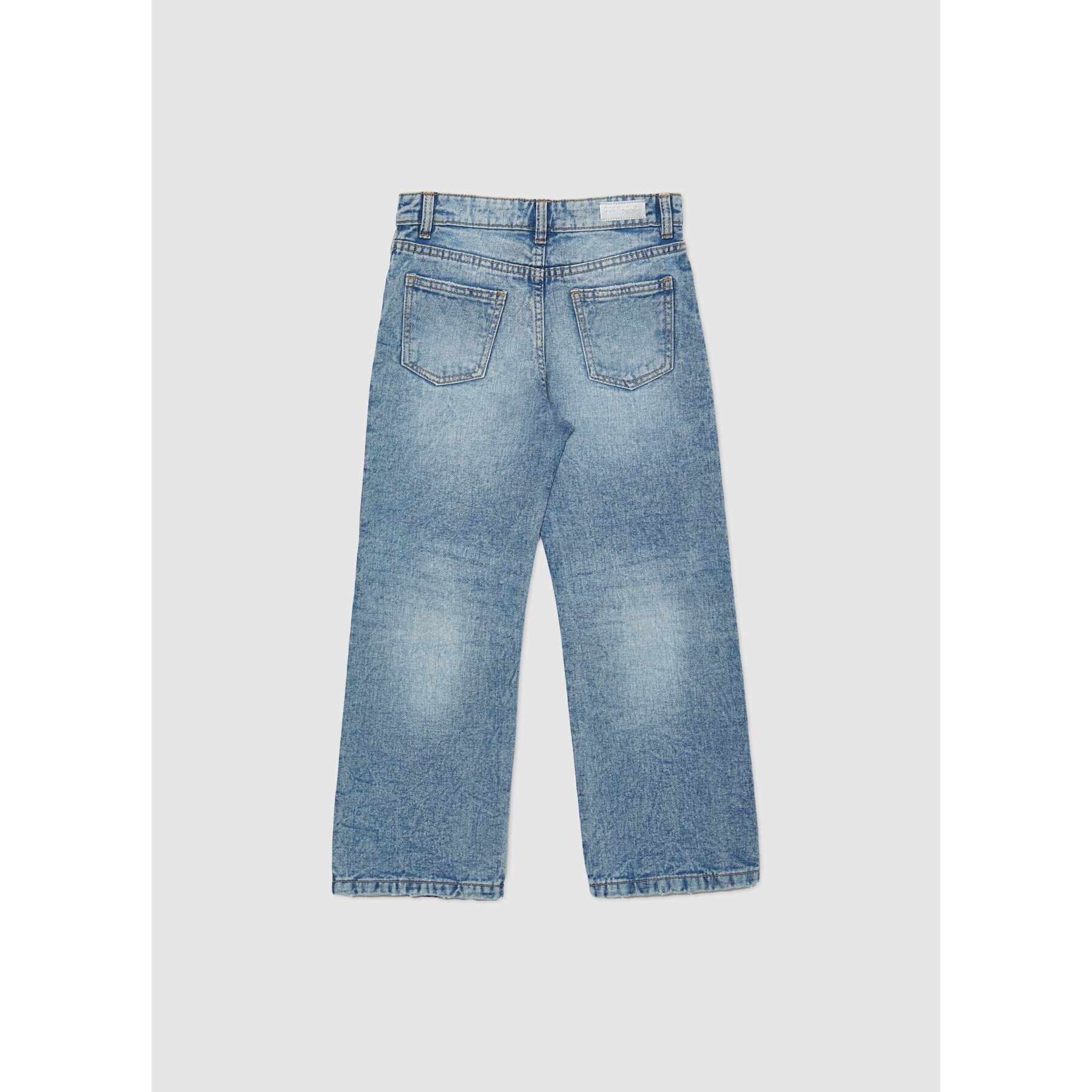 Jeans wide leg ricami