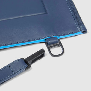 Piquadro Pochette porta iPad®mini in pelle con polsiera rimovibile