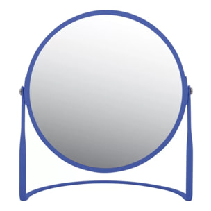 Miroir grossissant sur pied Acier AKIRA Bleu roi Spirella