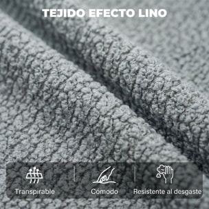 Sillón Relax Reclinable Eléctrico, Sillón Reclinable de Lino, con Asiento con Muelles, Respaldo Grueso, Reposapiés, Reposabrazos Anchos, Mando, Puerto USB y 2 Bolsillos Laterales, Verde