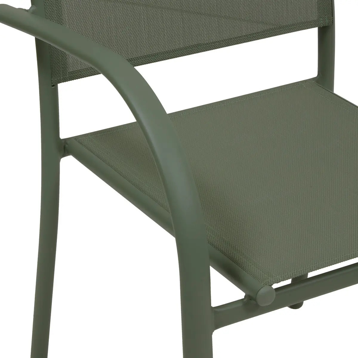 Fauteuil de jardin Piazza empilable vert laurier
