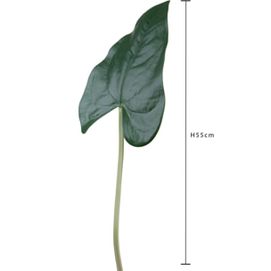 Foglia Anthurium - Pezzi 12 - 23X55X13cm - Colore Verde - Bianchi Dino - Piante Artificiali