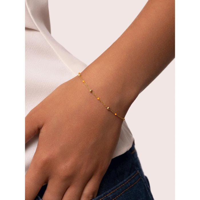 Bracciali Pack 2 Friendship Bracelets in Acciaio Placcato Oro