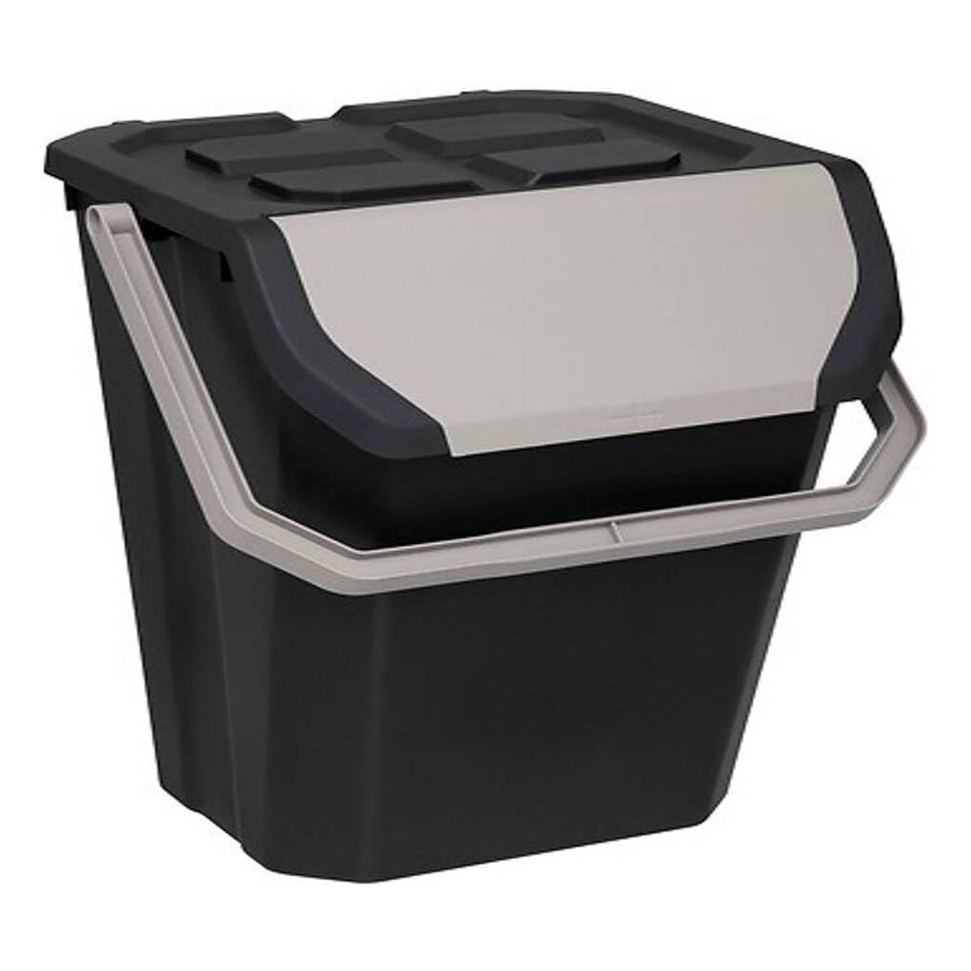 Contenedor de reciclaje apilable, 24 l, plástico